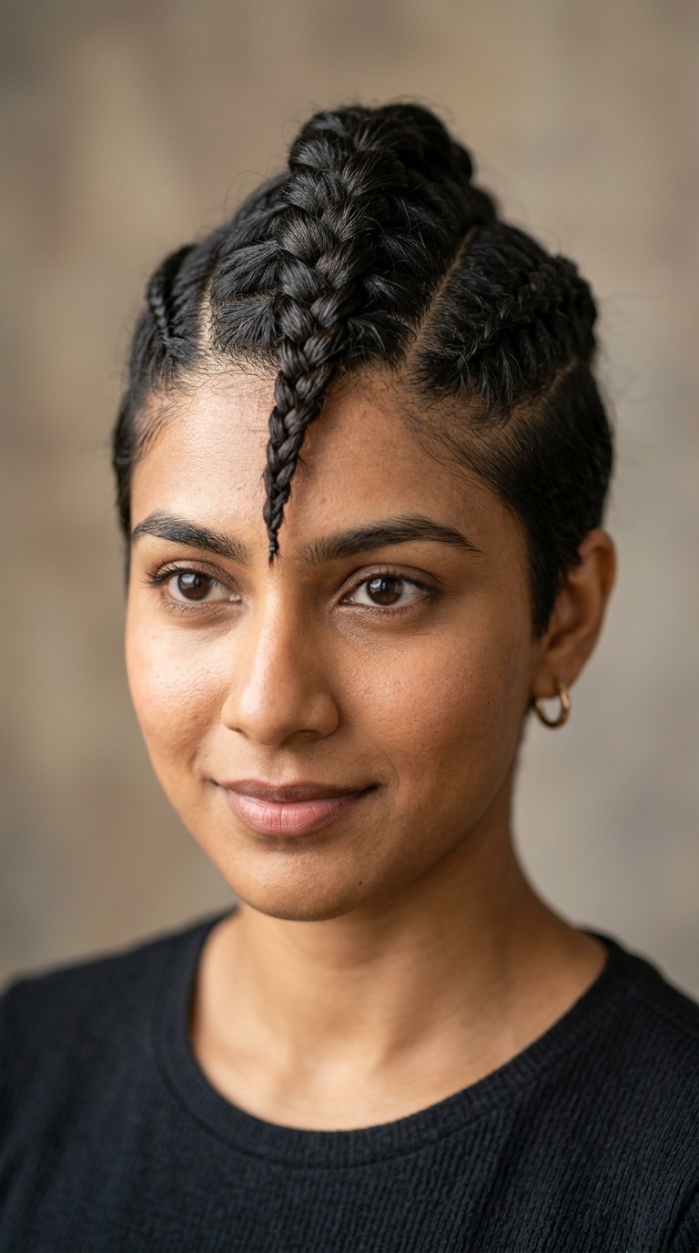 The Faux-Hawk Braid