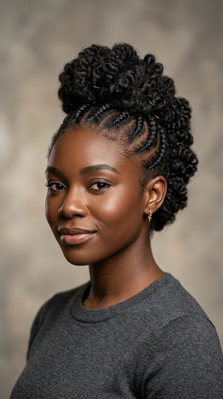 The Faux-Hawk Bun