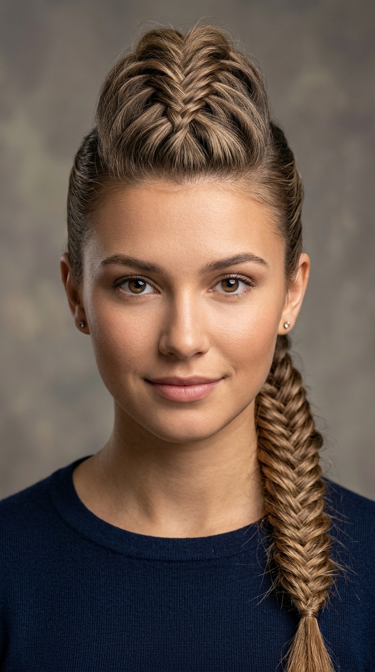 The Faux Hawk Fishtail