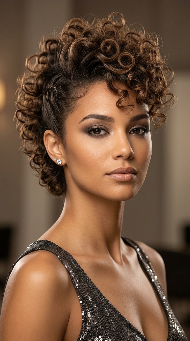 The Faux Hawk of Curls
