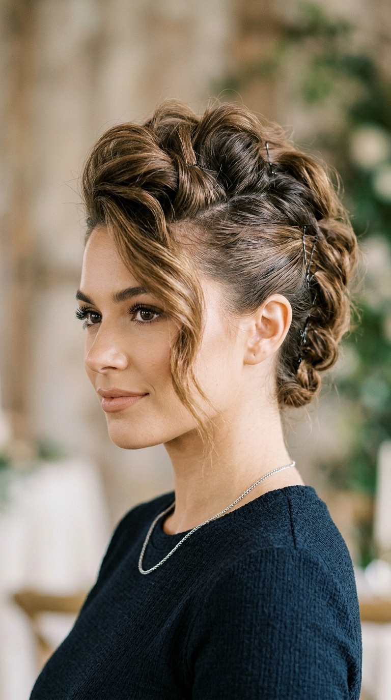 The Faux Hawk Updo