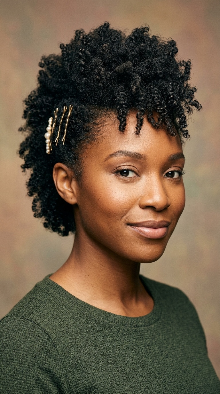 The Faux-Hawk with Side Pins