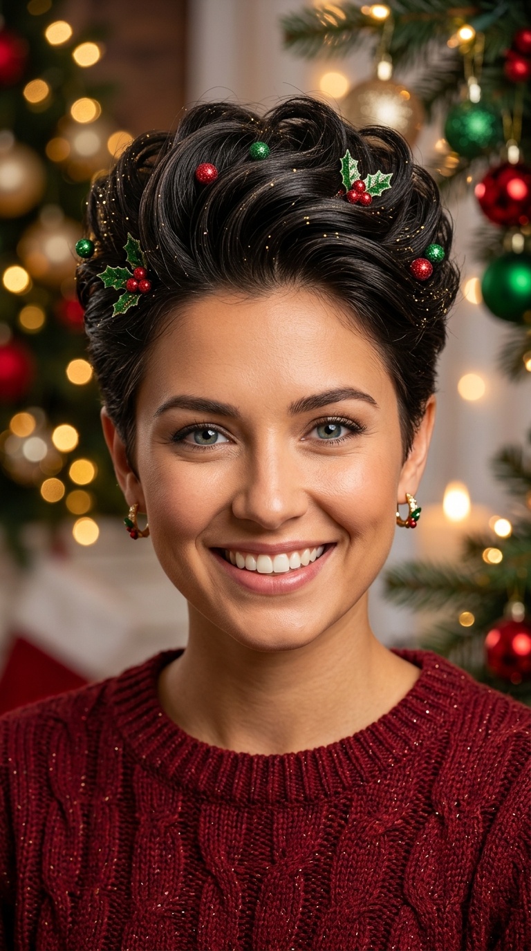 The Festive Pompadour