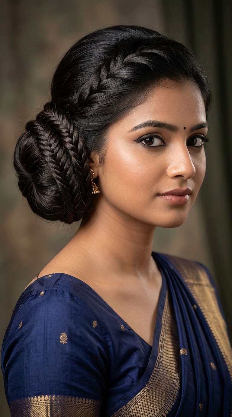 The Fishtail Accented Bun