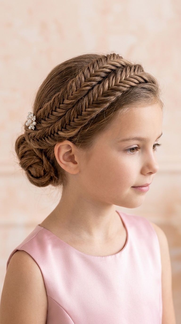 The Fishtail Crown Updo