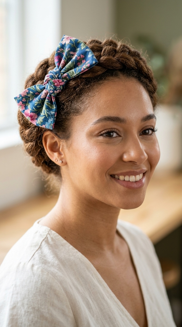 The Floral Fabric Knot Bow