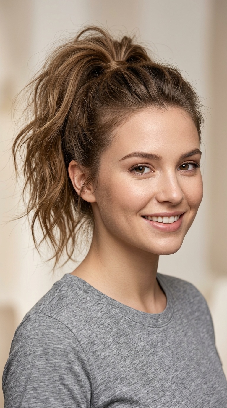 The Fluffed-Up Messy Pony