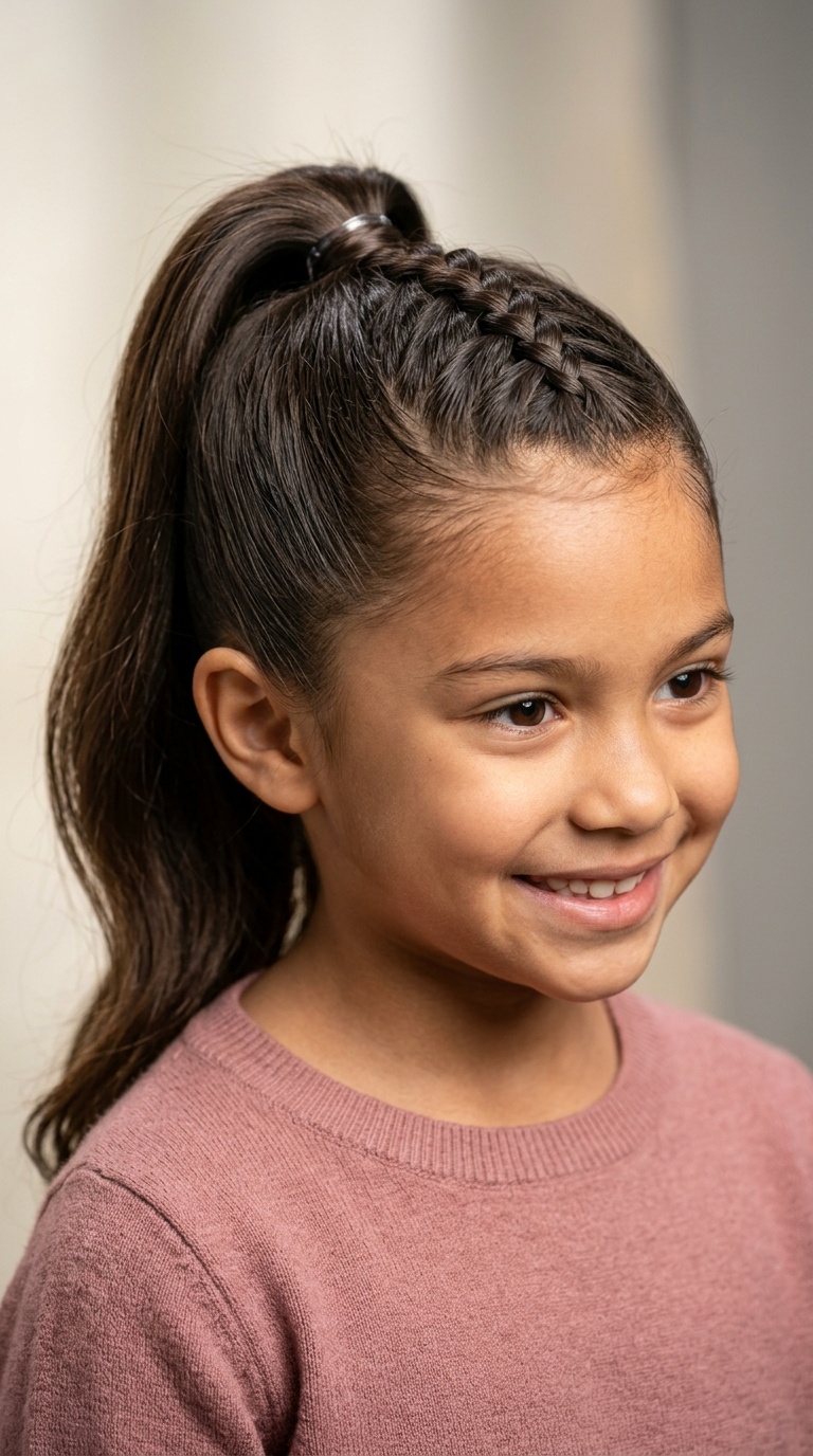 The French Braid Top Ponytail