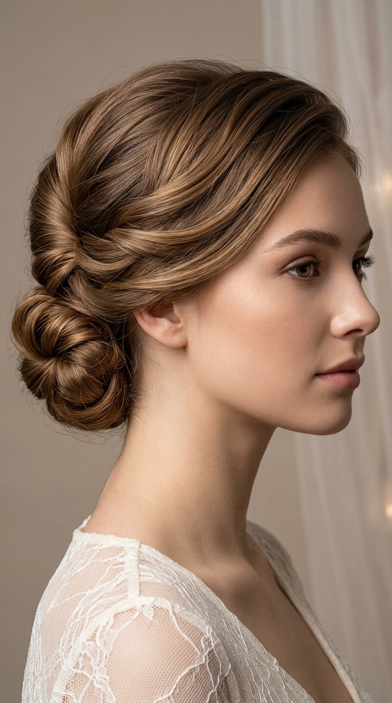 The French Twist Mid-Bun Hybrid