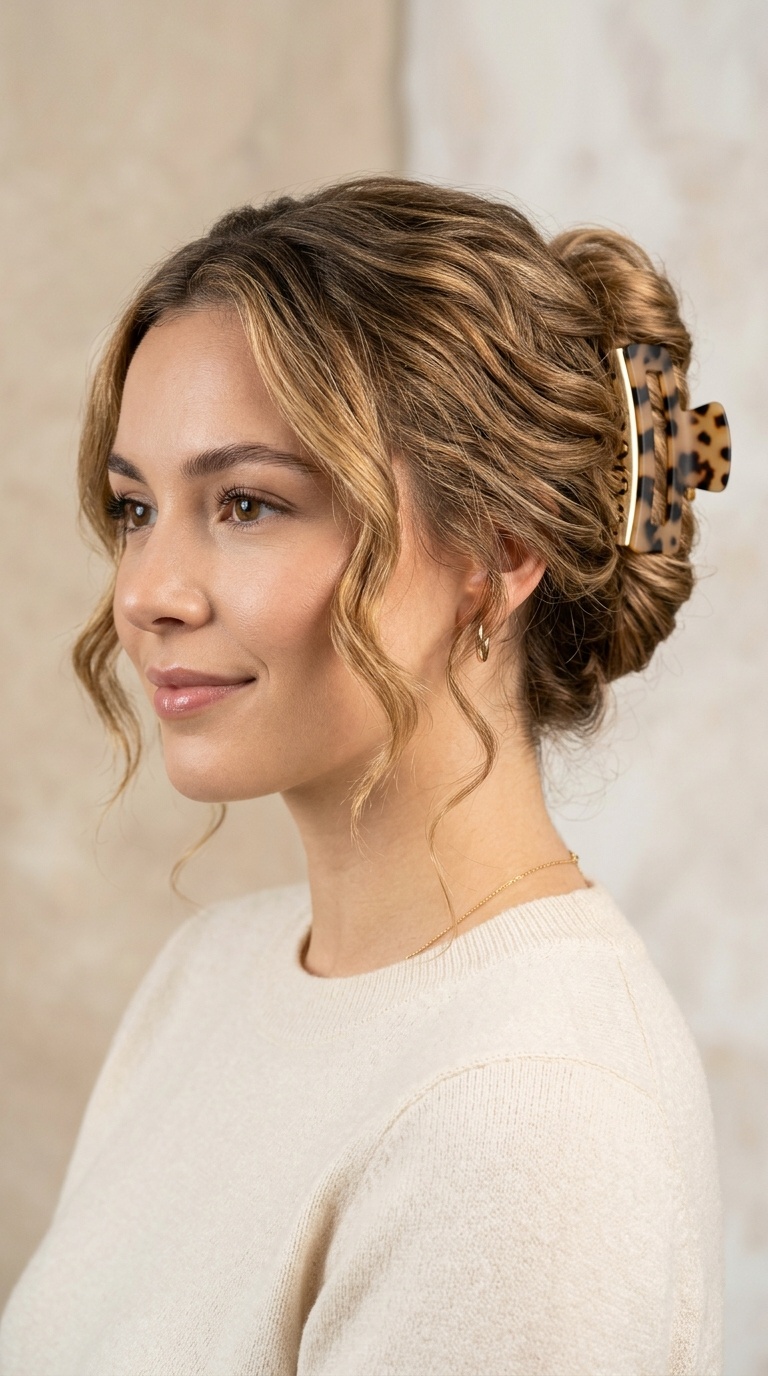The French Twist with a Claw Clip