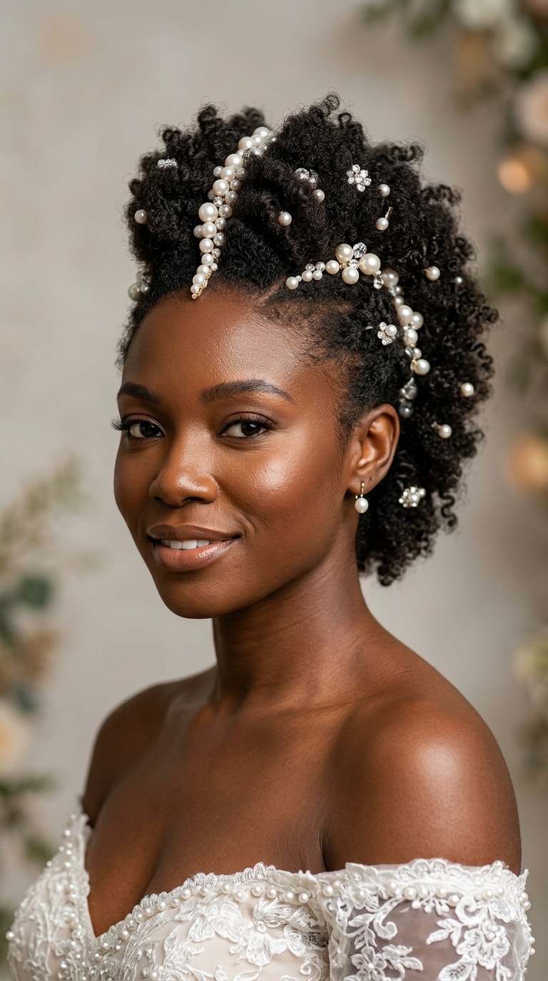 The Fro-Hawk with Pearl Accents