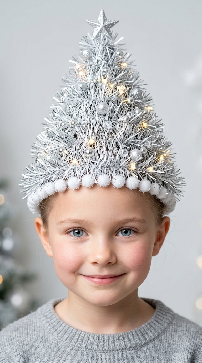 The Frosted Silver Tinsel Tree
