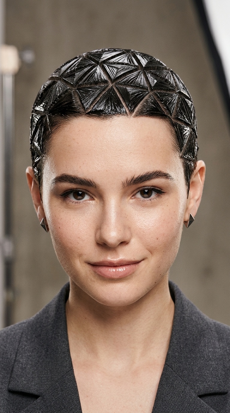 The Geometric Buzz Cut Sculpture