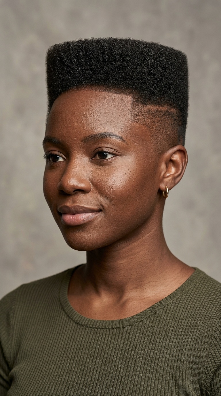 The Geometric Flat Top Fade