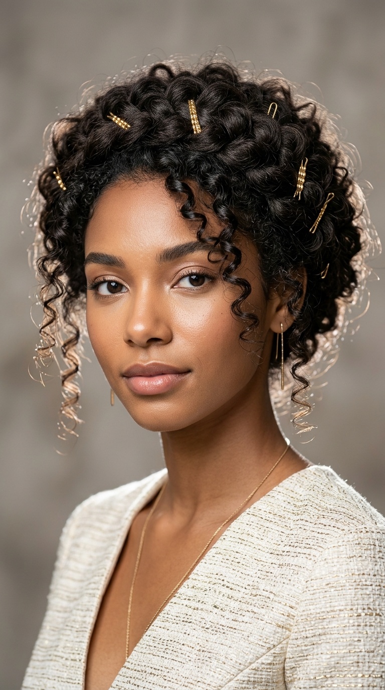 The Goddess Halo with Gold Pins