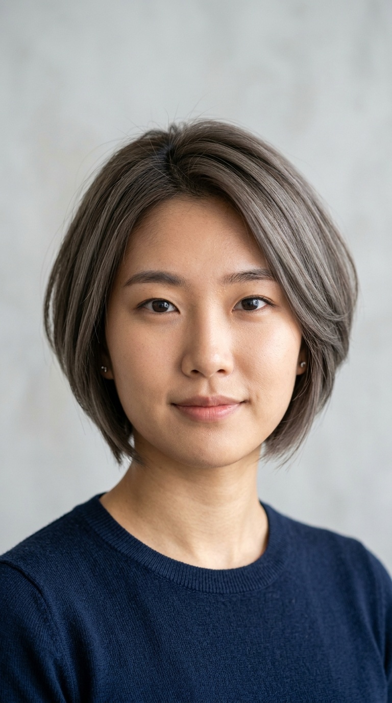 The Graduated Bob with Ash Tones