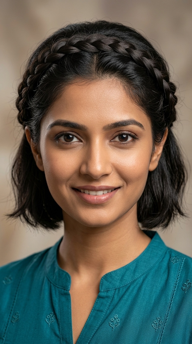The Half-Up Braided Crown