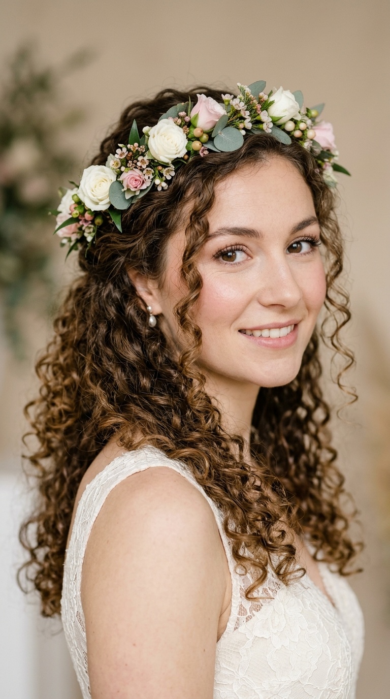 The Half-Up Flower Crown