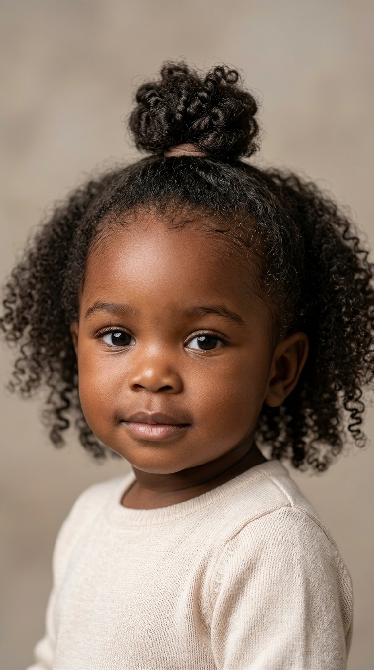 The Half-Up, Half-Down Top Knot