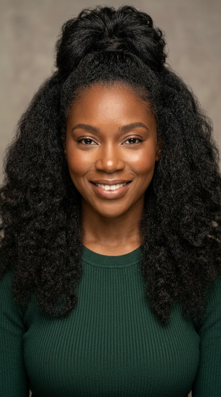 The Half-Up, Half-Down Volume Boost