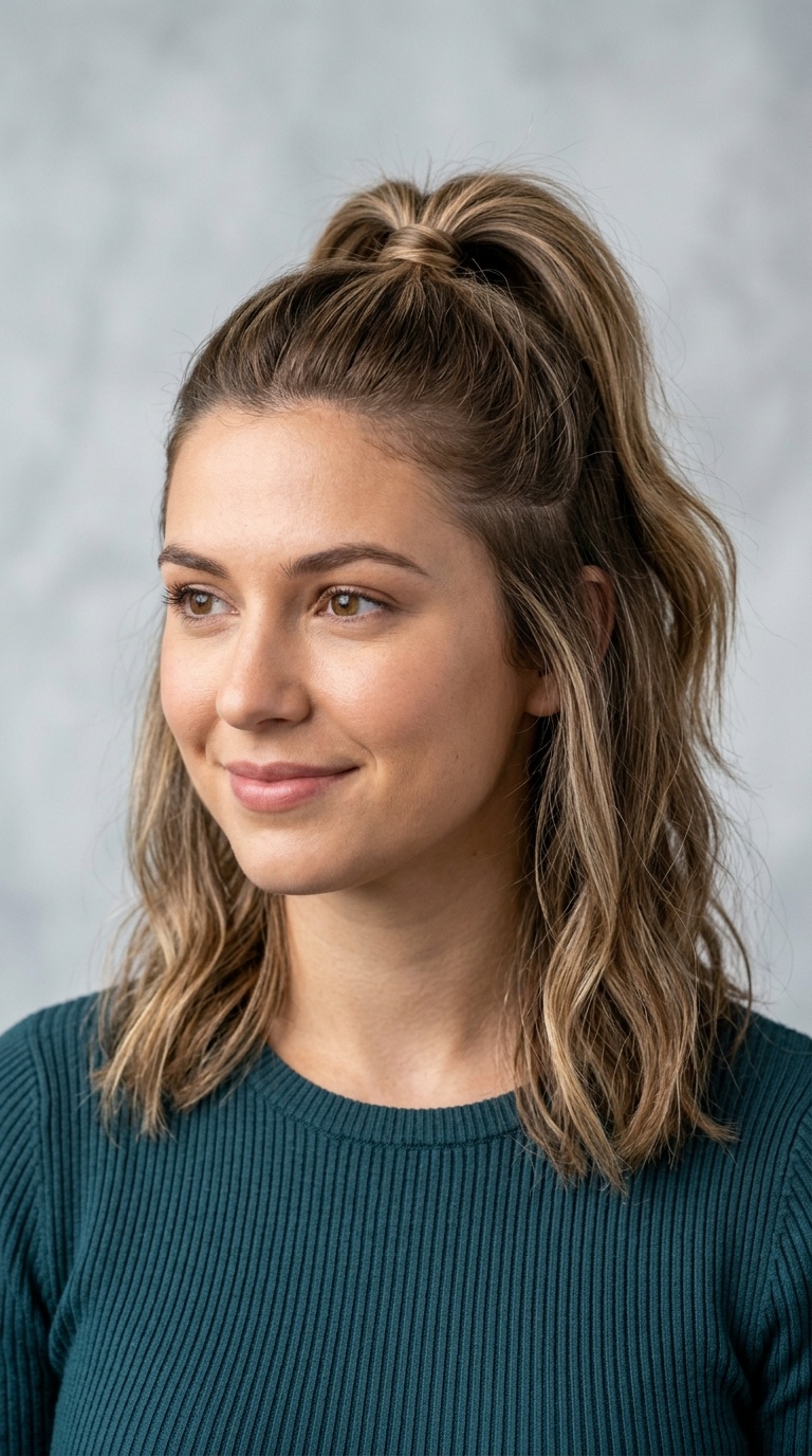The Half-Up High Pony