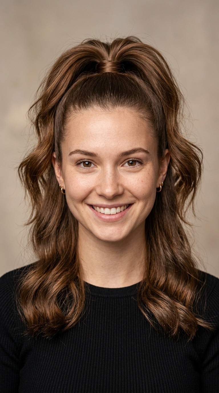 The Half-Up High Pony