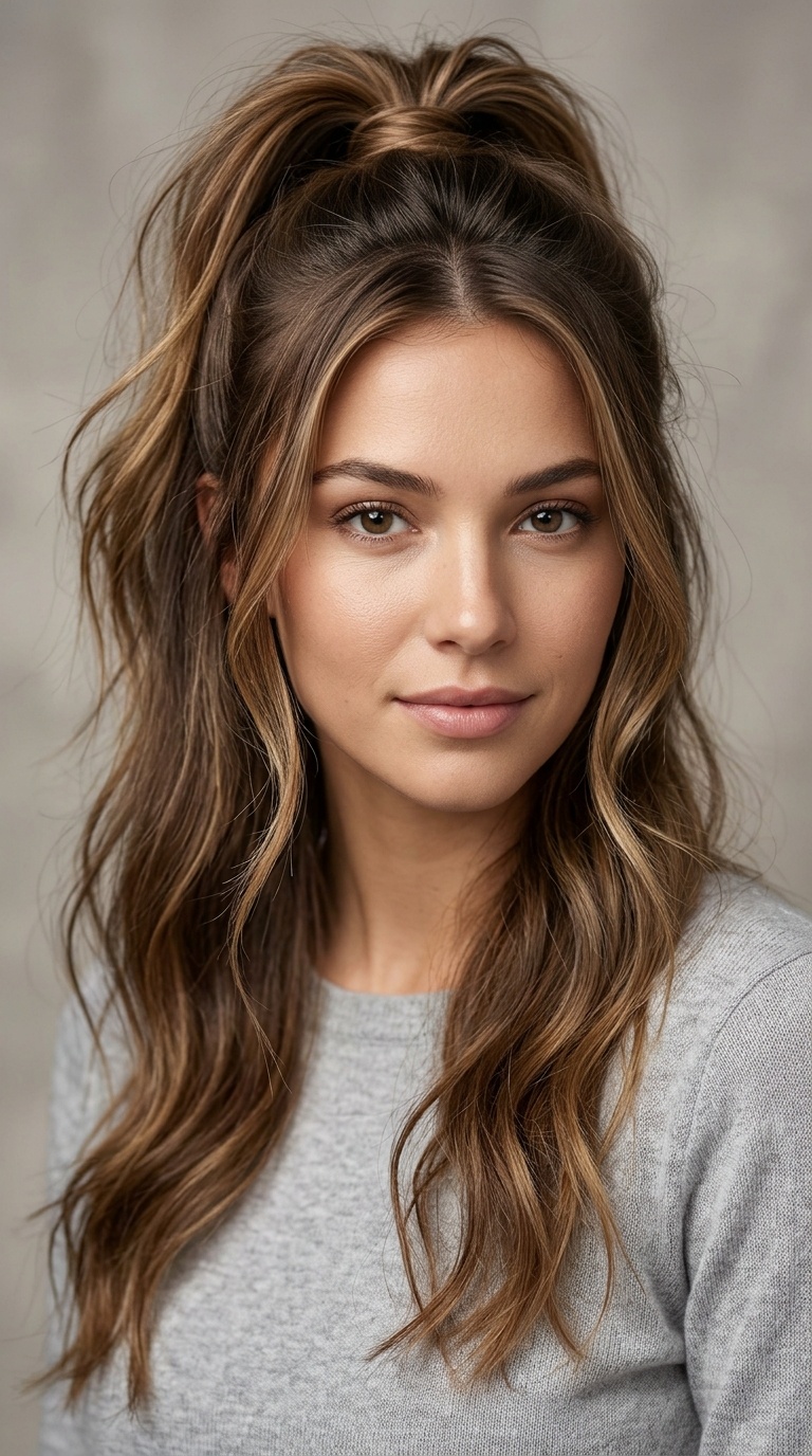 The Half-Up Messy Pony