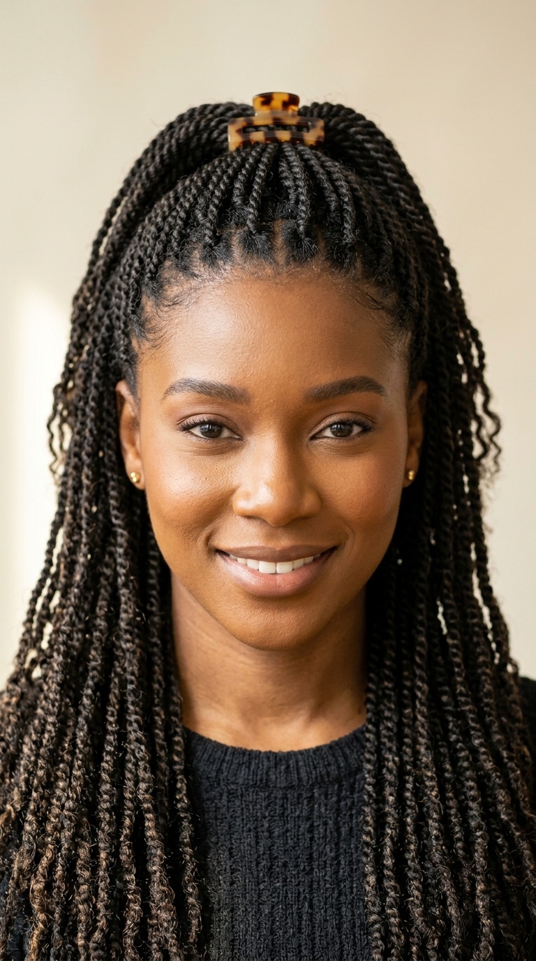 The Half-Up Mini Twist
