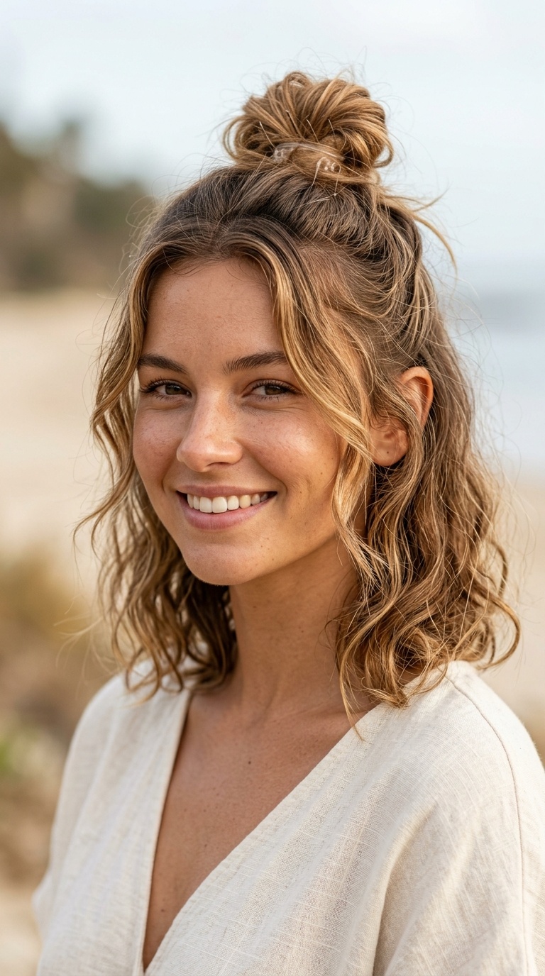 The Half-Up Top Knot