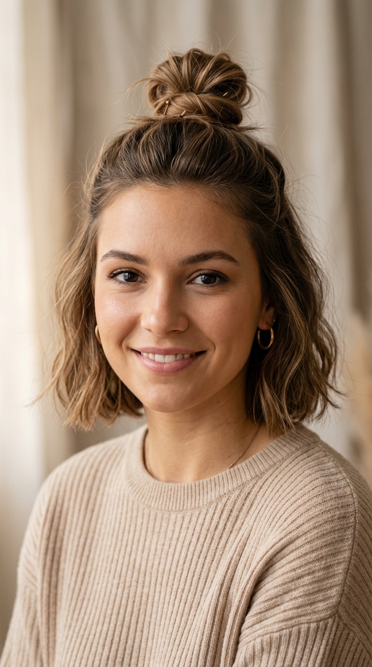 The Half-Up Top Knot