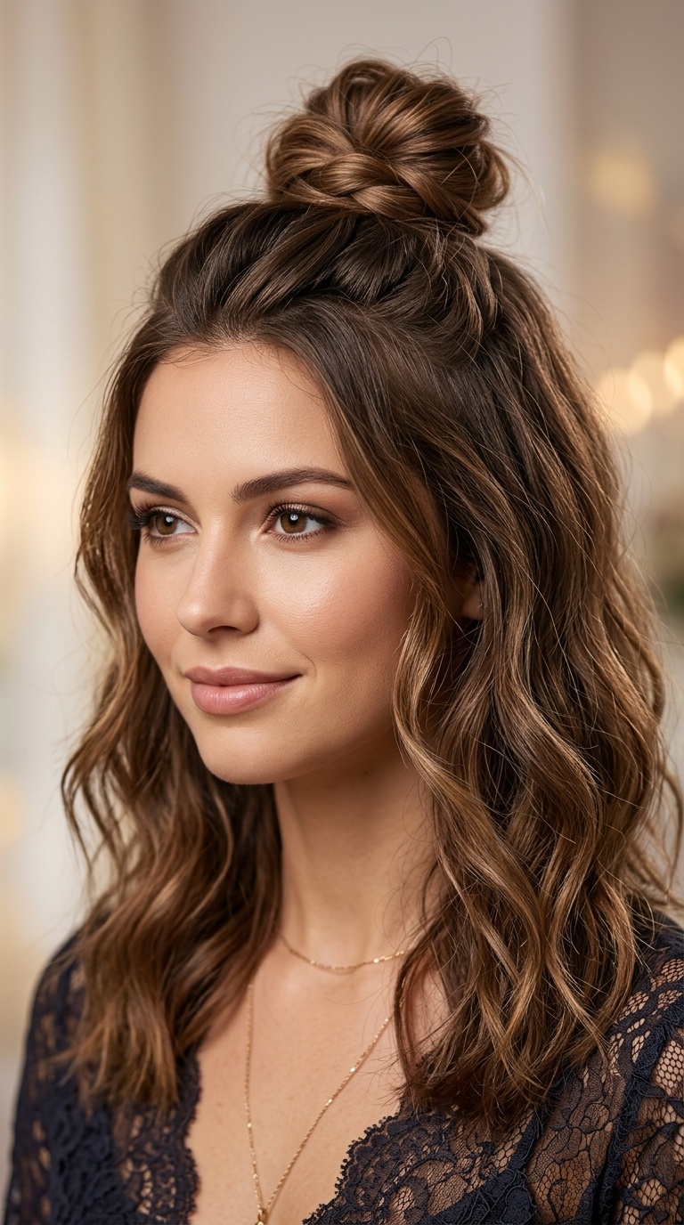 The Half-Up Top Knot