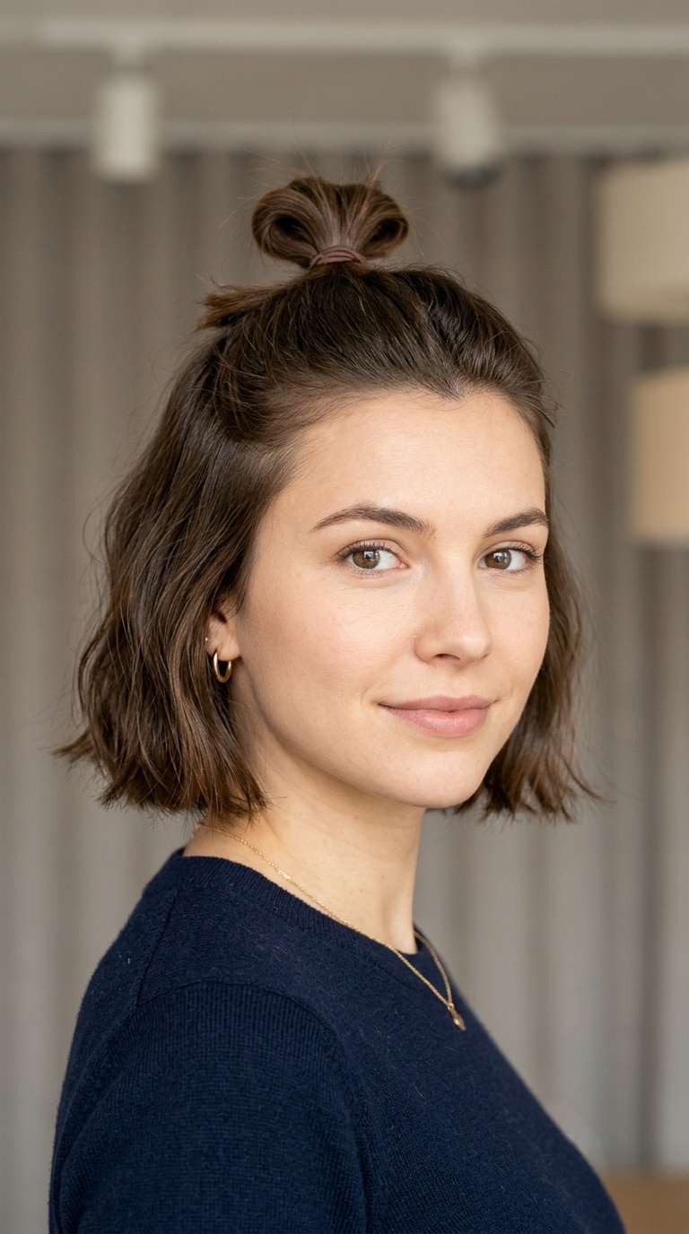 The Half-Up Top Knot