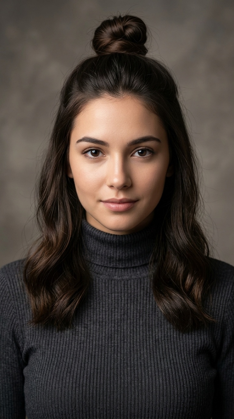 The Half-Up Top Knot