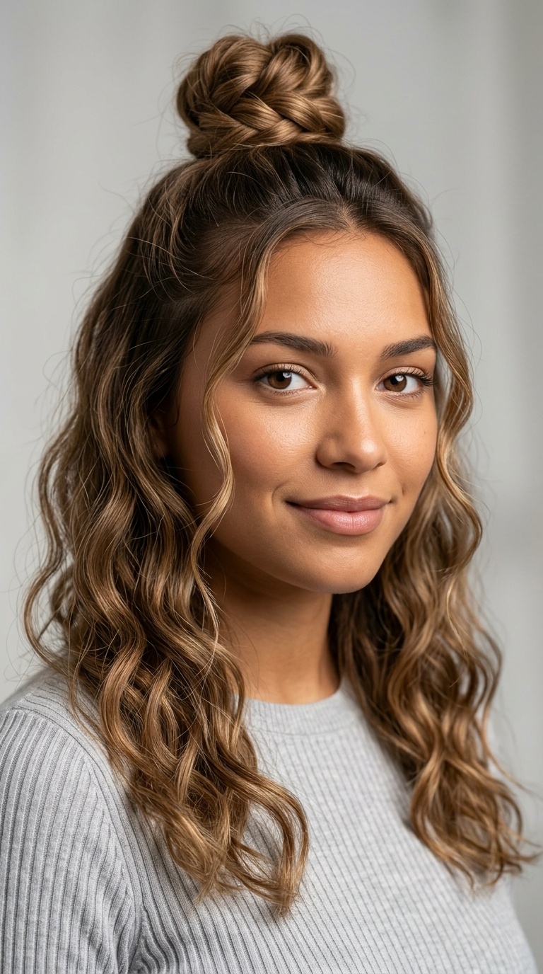 The Half-Up Top Knot