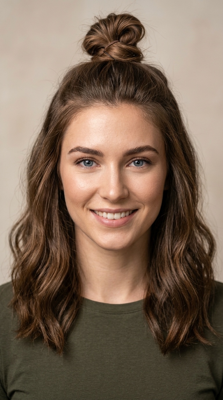 The Half-Up Top Knot