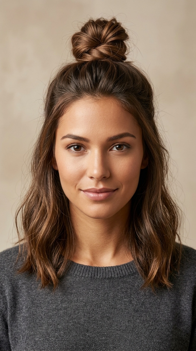 The Half-Up Top Knot