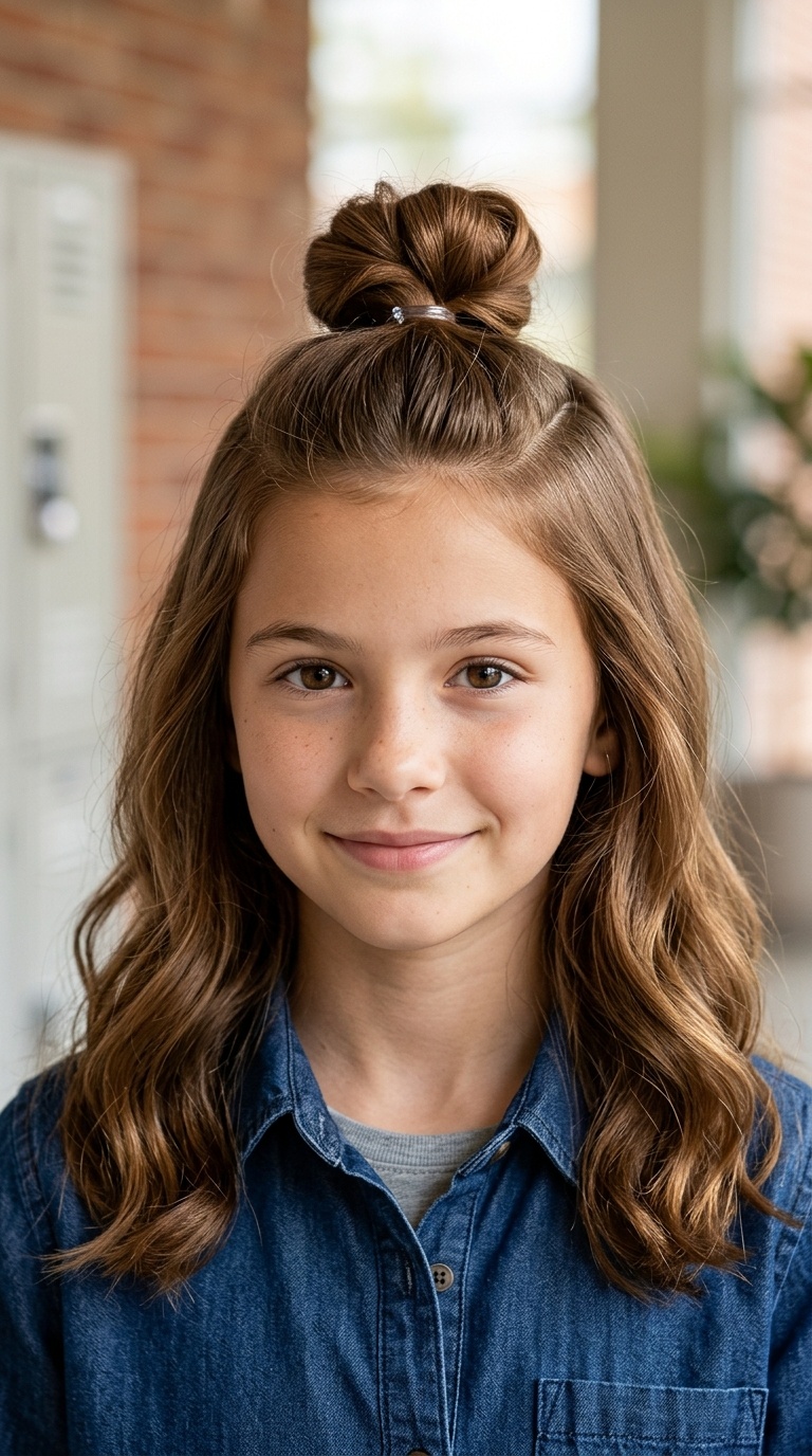THE HALF-UP TOP KNOT