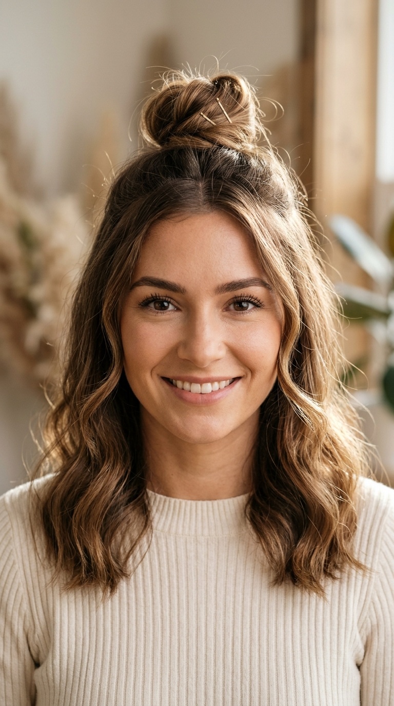 The Half-Up Top Knot