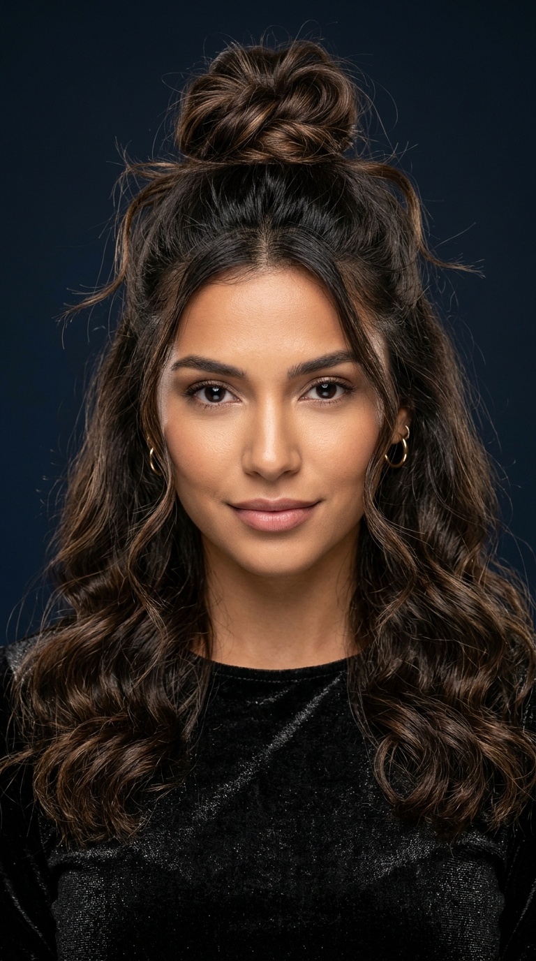 The Half-Up Top Knot