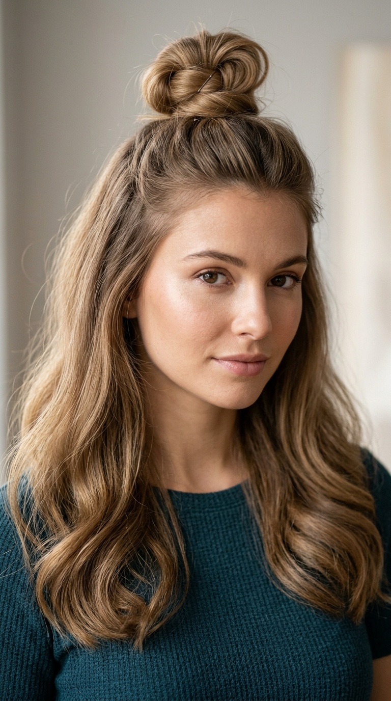 The Half-Up Top Knot