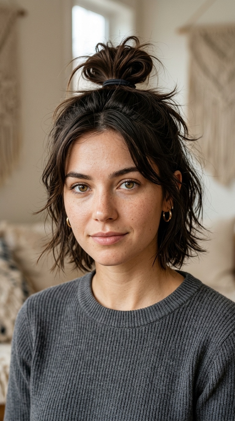 The Half-Up Top Knot