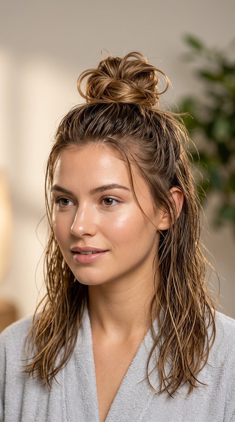 The Half-Up Top Knot