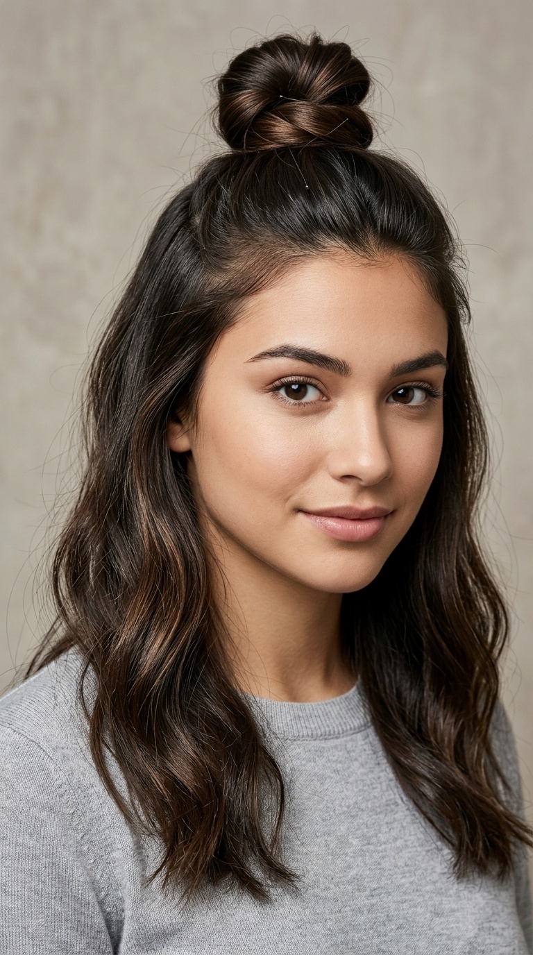 The Half-Up Top Knot