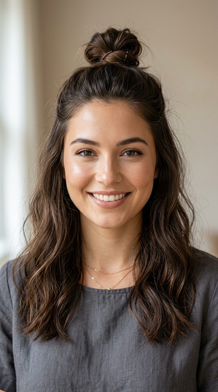 The Half-Up Top Knot