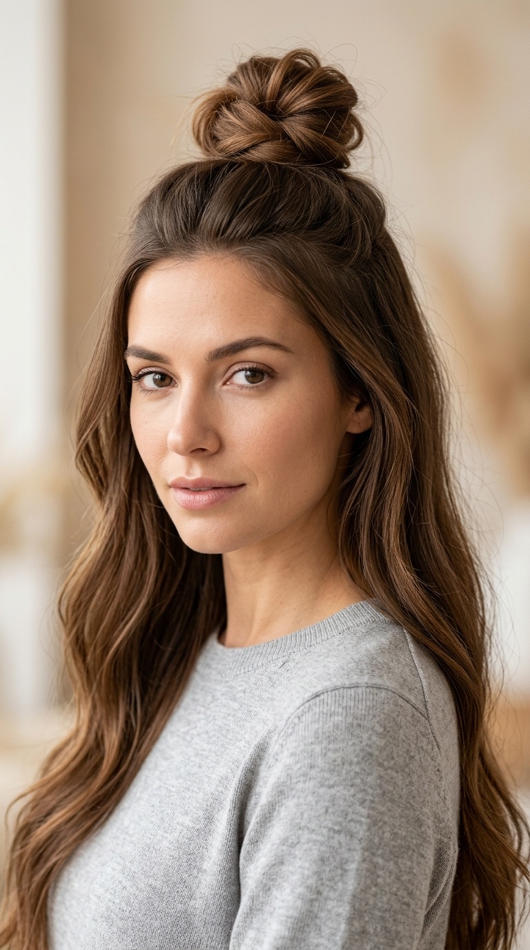 The Half-Up Top Knot