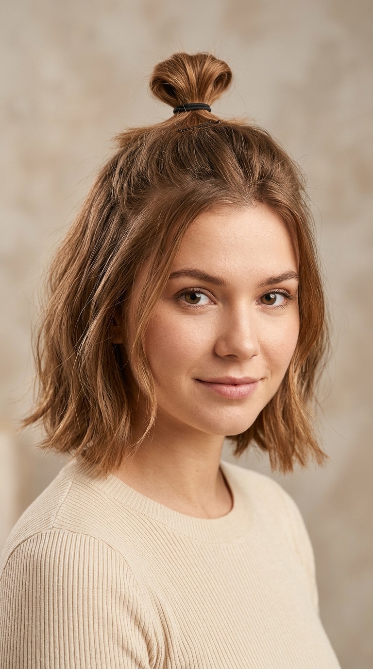 The Half-Up Top Knot