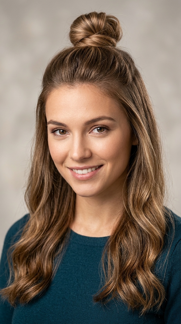 The Half-Up Top Knot