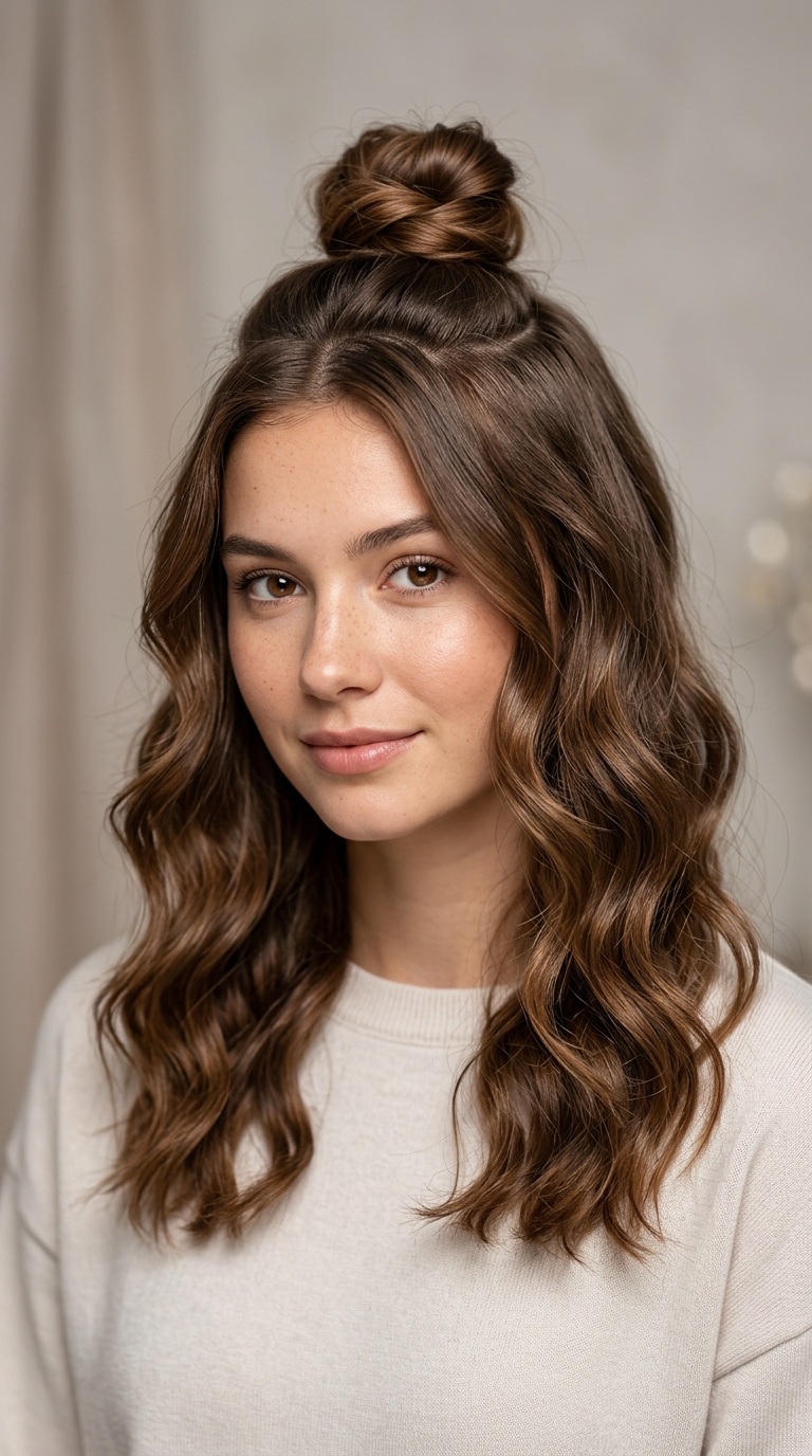The Half-Up Top Knot