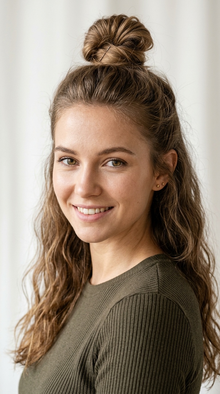 The Half-Up Top Knot