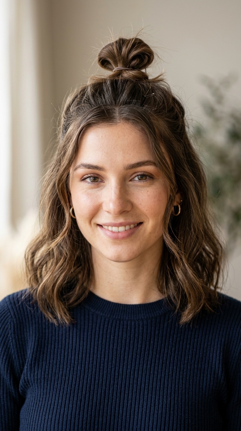 The Half-Up Top Knot